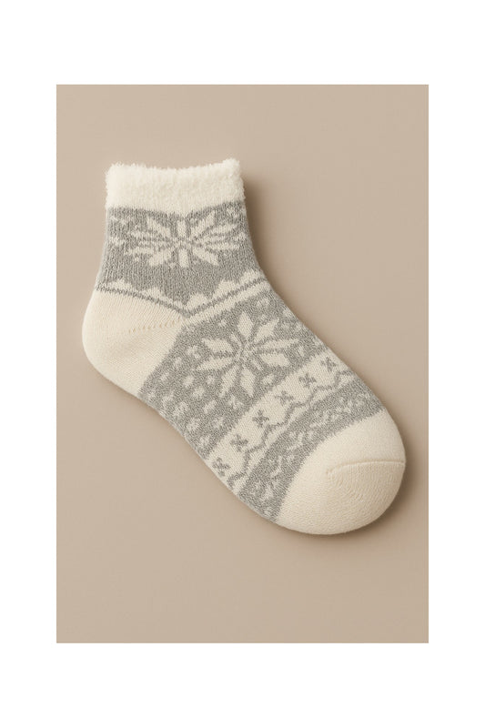 DOUBLE LAYER SNOWFLAKE SOCK