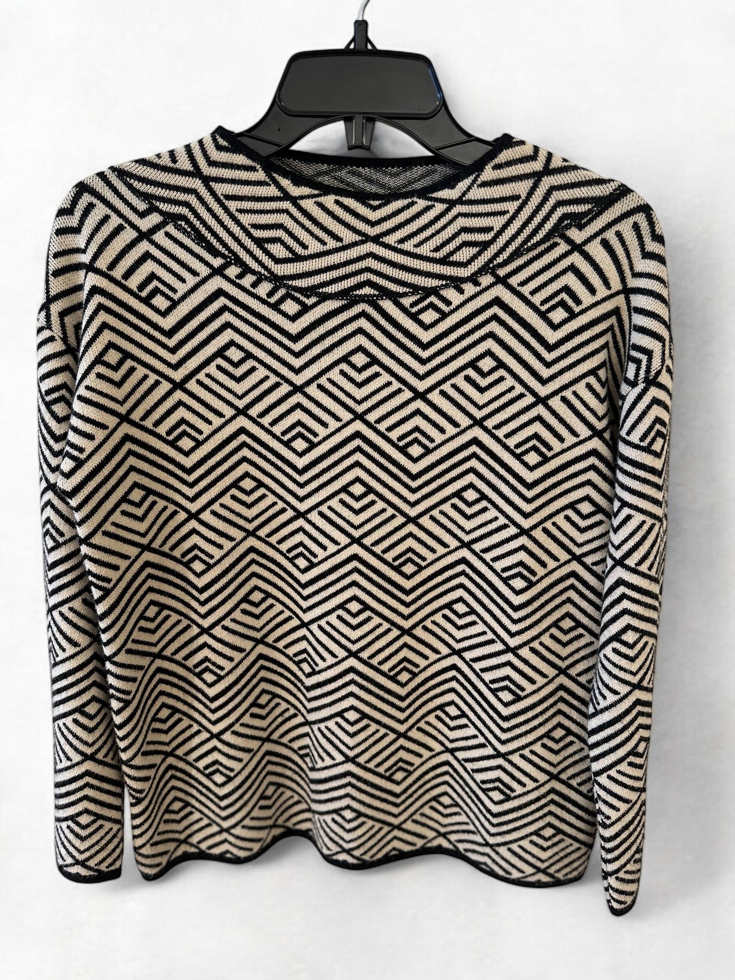 PINA DIAGONAL PRINT 3/4 SLEEVE SWEATER