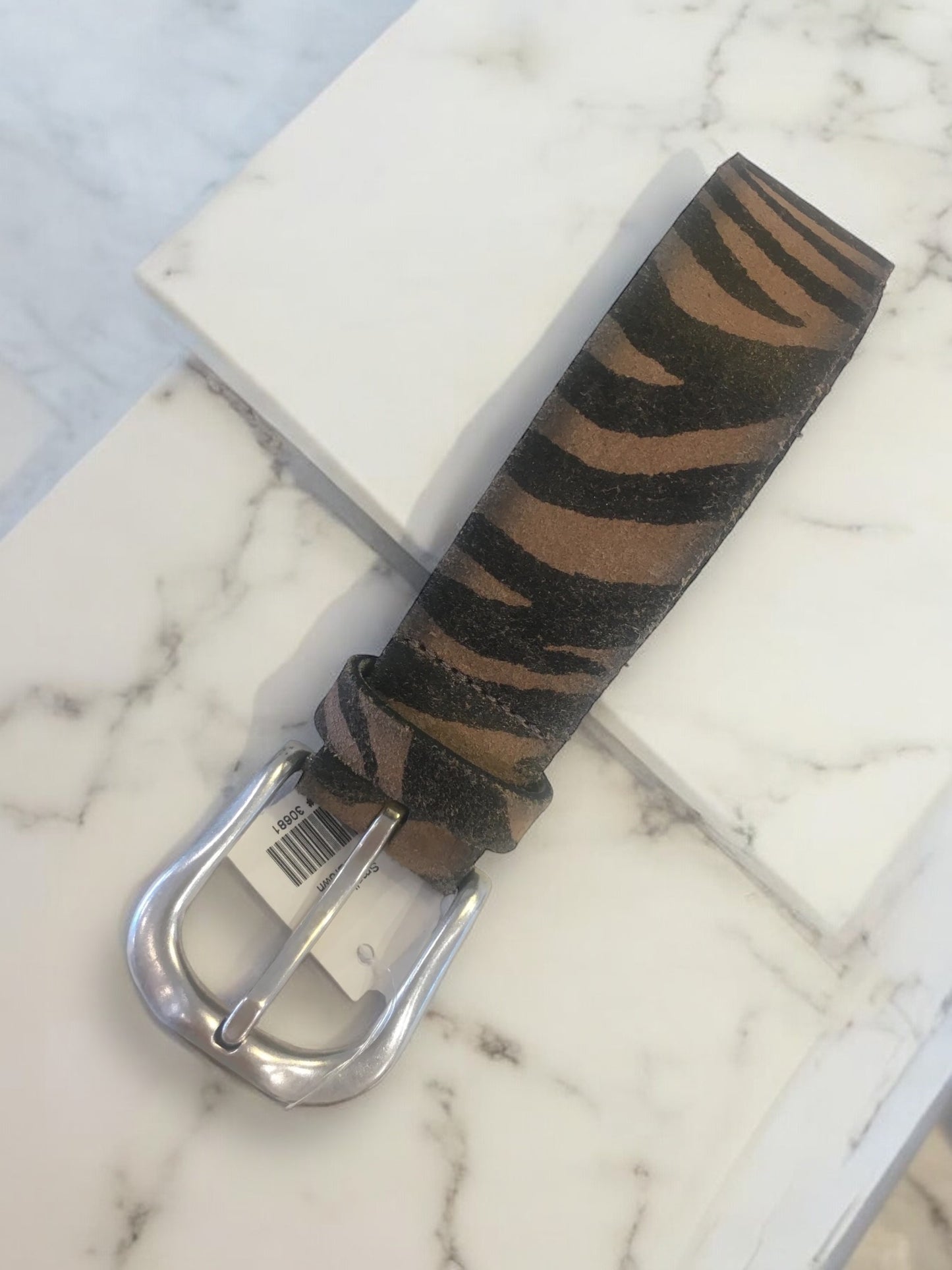 ZEBRA PRINT BELT