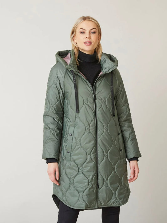 QUILTED KNEE LENGHT PUFFER JUNGE