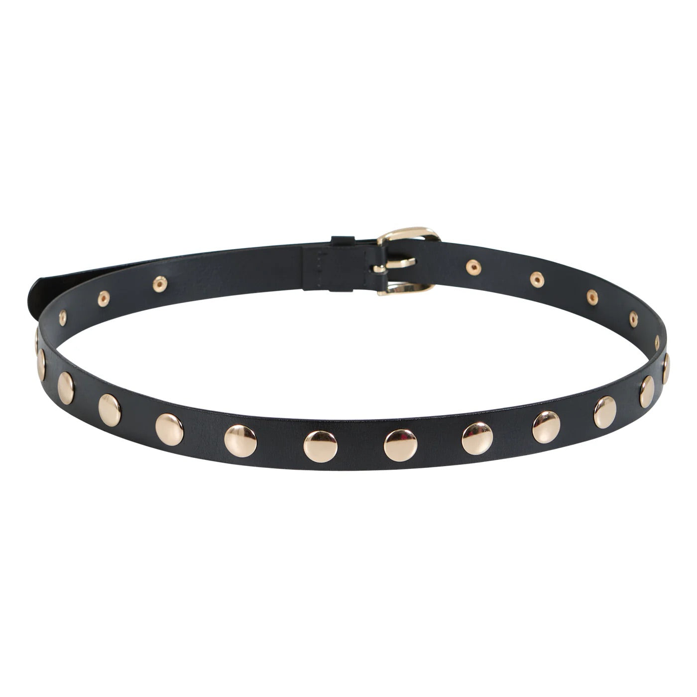 LEATHER BELT WITH GOLD STUDS COSTER COPHENHAGEN