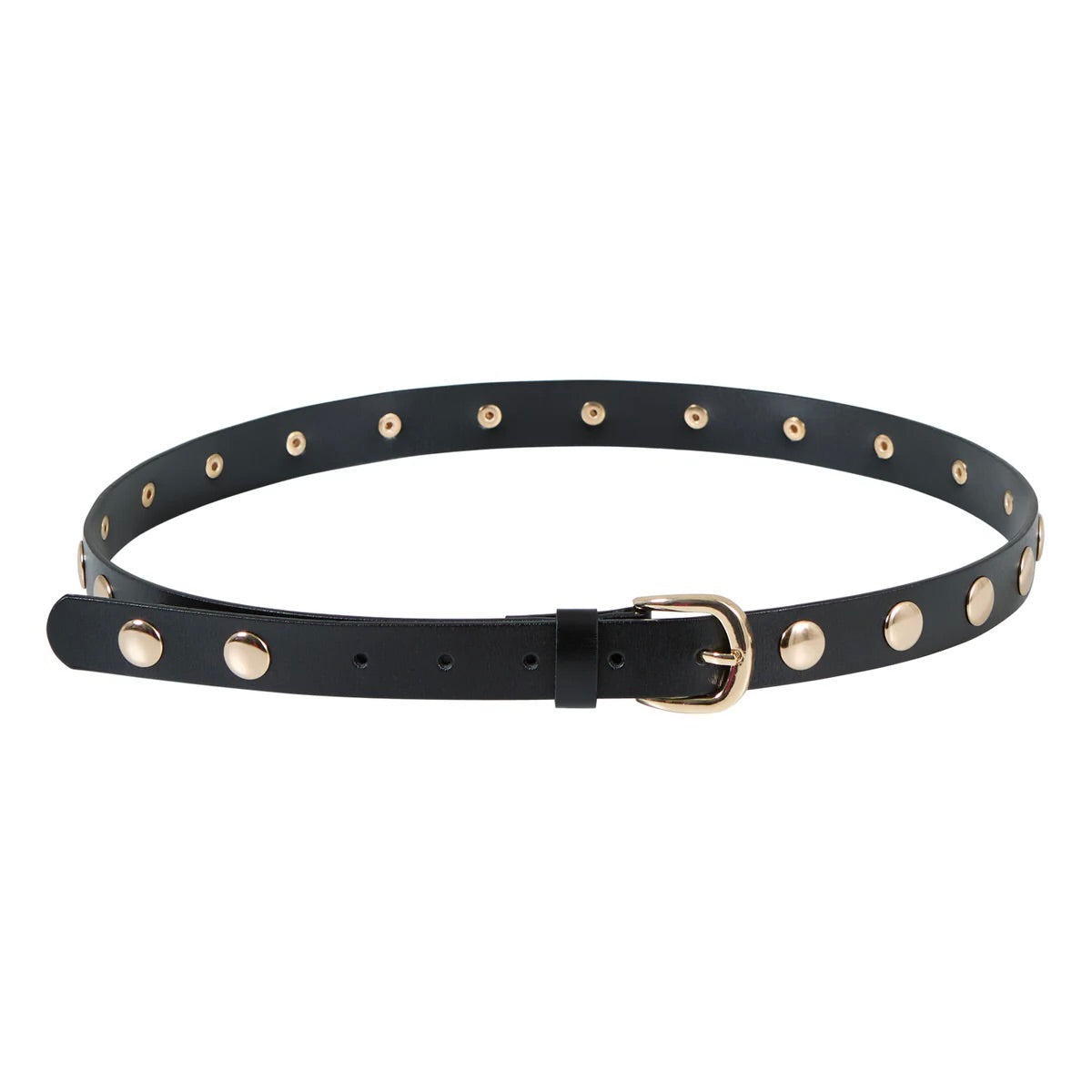 LEATHER BELT WITH GOLD STUDS COSTER COPHENHAGEN