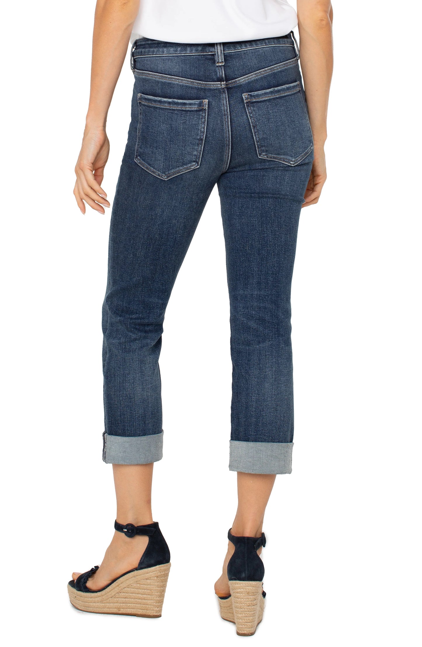 CHARLIE CROP WIDE ROLLED CUFF JEAN