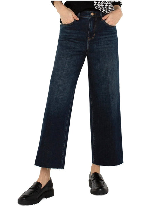 STRIDE HIGH-RISE CROP WIDE LEG JEAN