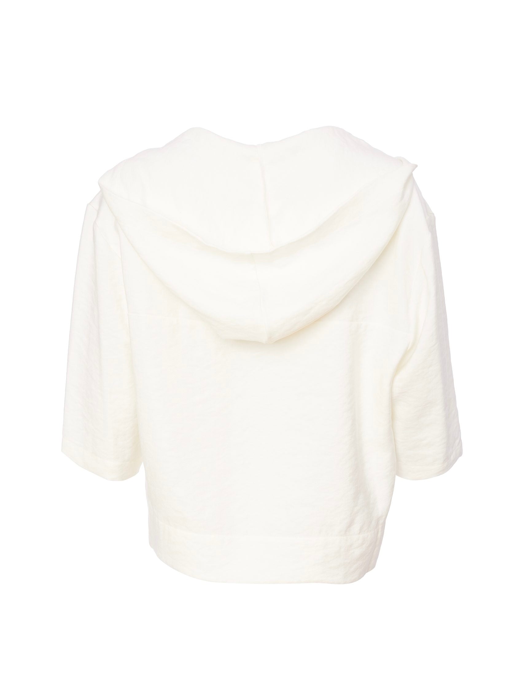 NOTCH COLLAR HOODED JACKET NAYA