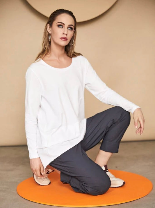 DOUBLE LAYER HEM T-SHIRT