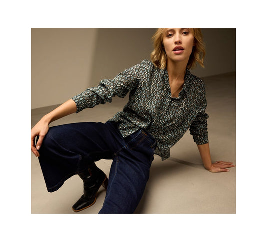 DROP PRINT BLOUSE