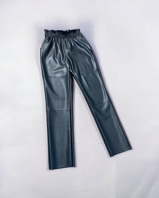 PULL ON VEGAN LEATHER PANT LAB