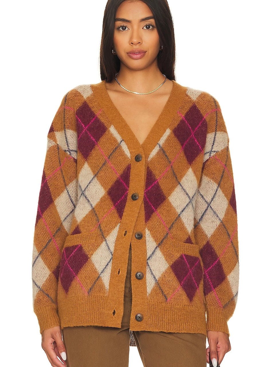 LEXI ARGYLE CARDIGAN STEVE MADDEN