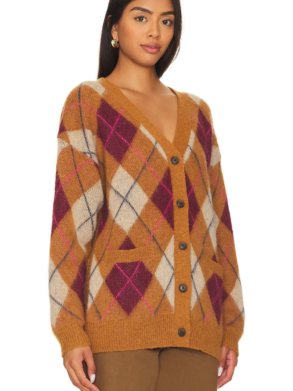 LEXI ARGYLE CARDIGAN STEVE MADDEN