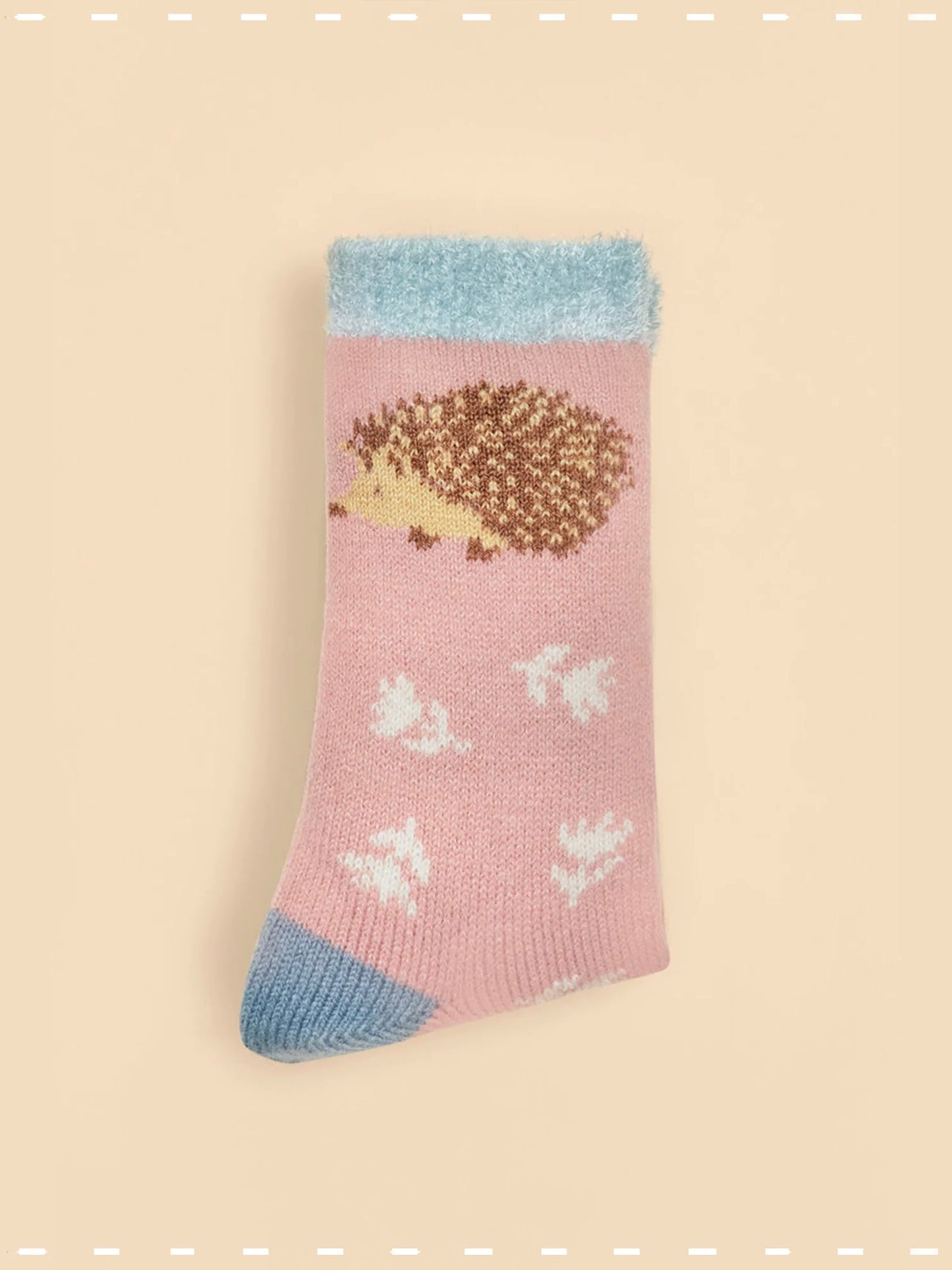 HAPPY HEDGEHOG PLUSH SOCK