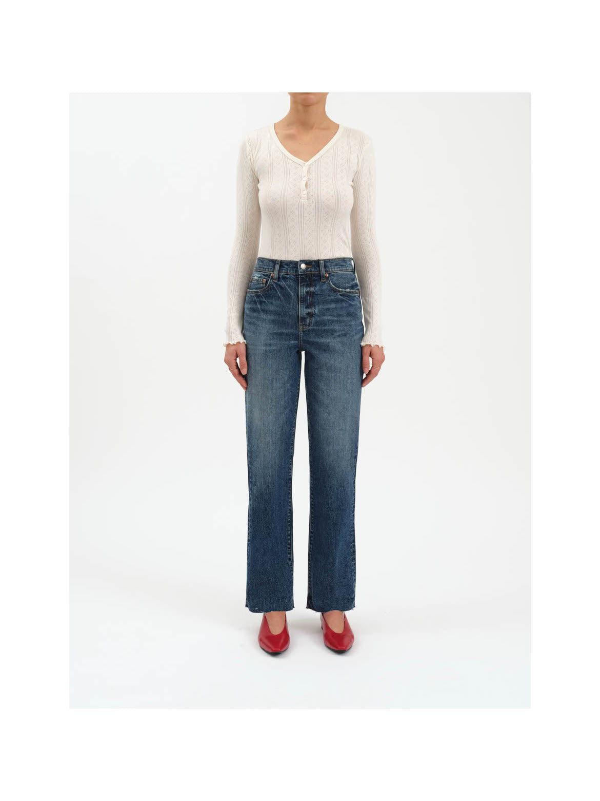 SUNDAZE HIGH RISE STRAIGHT JEAN