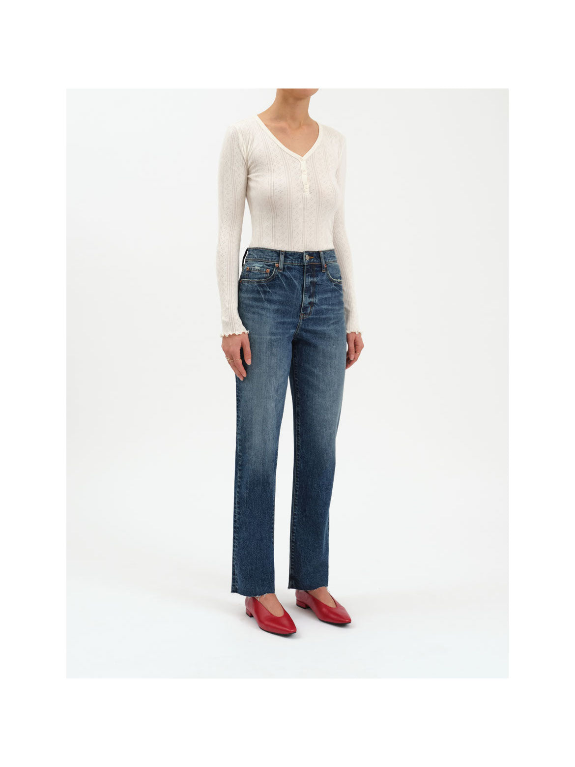 SUNDAZE HIGH RISE STRAIGHT JEAN