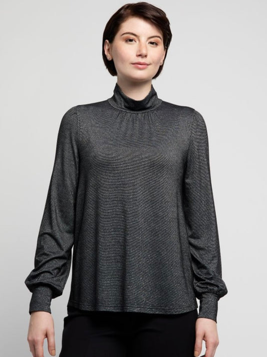 MOCK NECK SPARKLER BASIC TOP ATELIER LYSE SPENARD