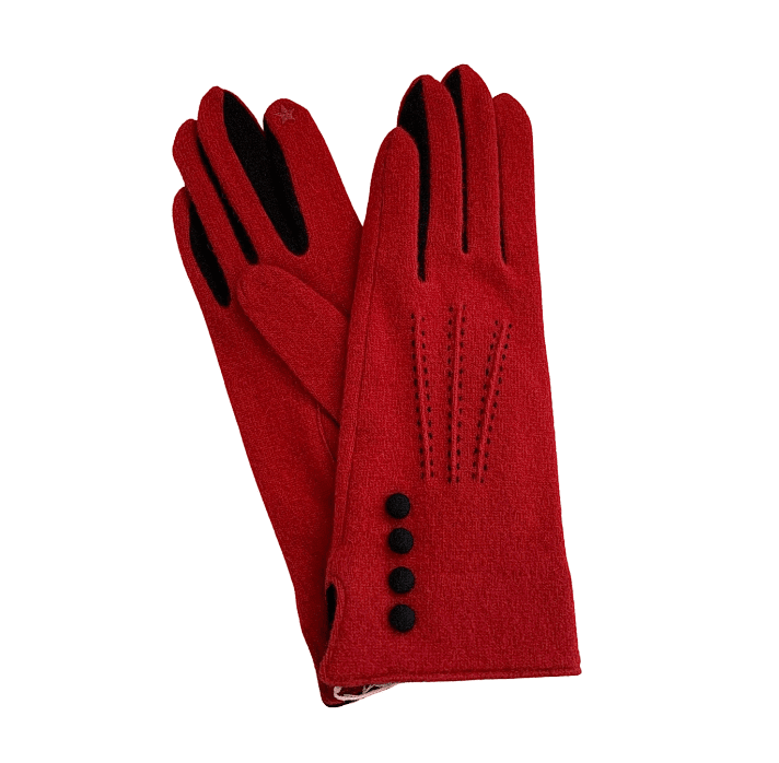 RED TOP STITCH GLOVE VINCENT PRADIER