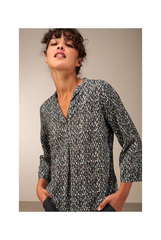 DROP PRINT BLOUSE