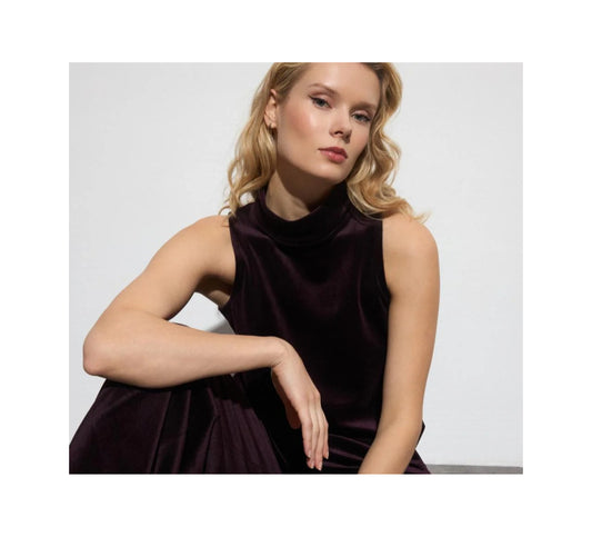 VELVET SLEEVELESS TOP
