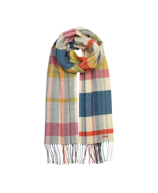 CENTRAL PARK PLAID MULTICOLOUR SCARF