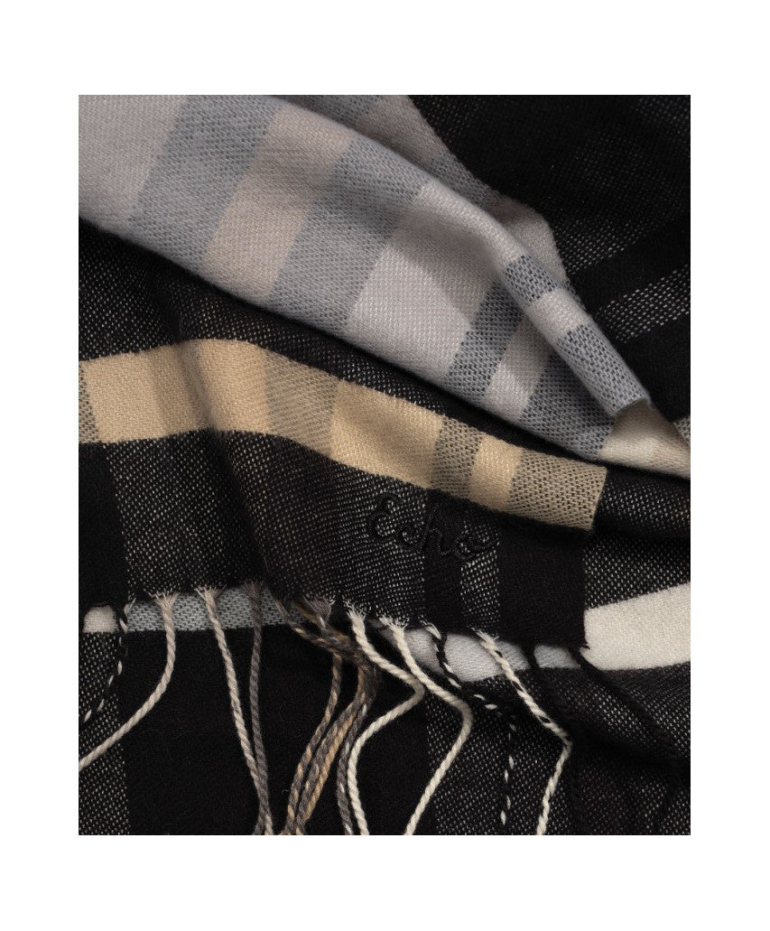CENTRAL PARK PLAID NEUTRAL SCARF