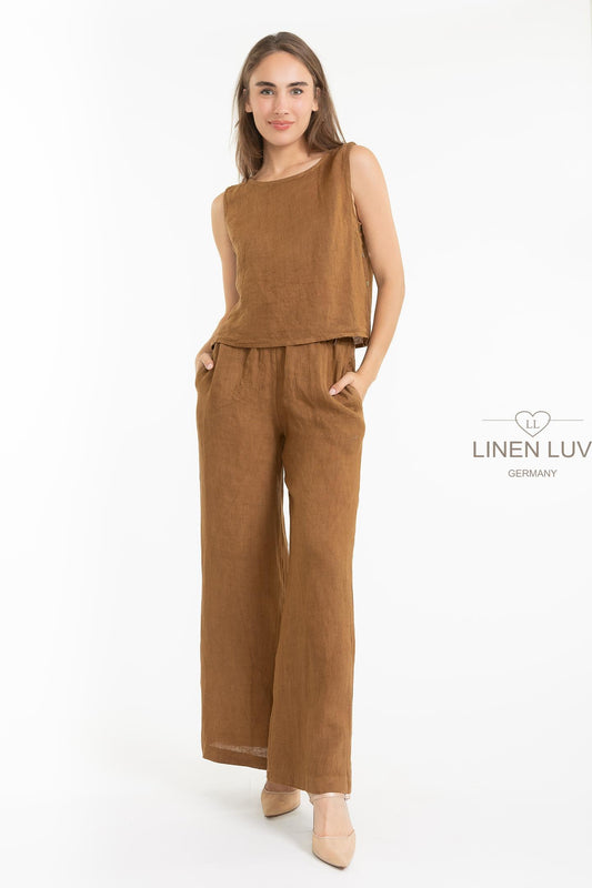 PULL ON WIDE LEG PANT