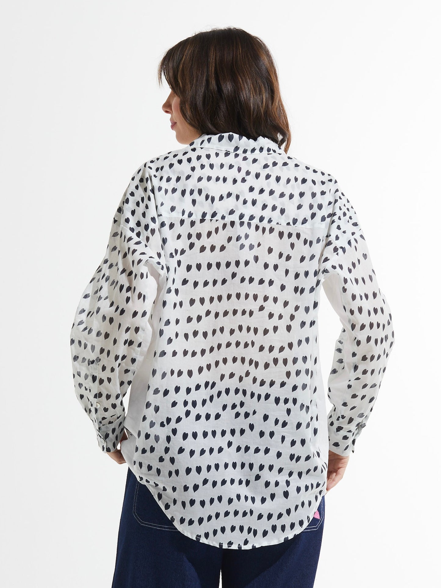 HEART PRINT BLOUSE