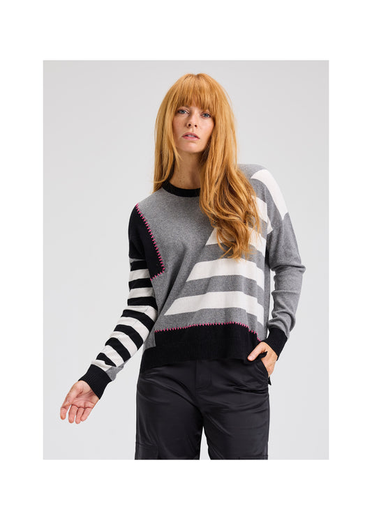 HANDWORK STRIPE SWEATER