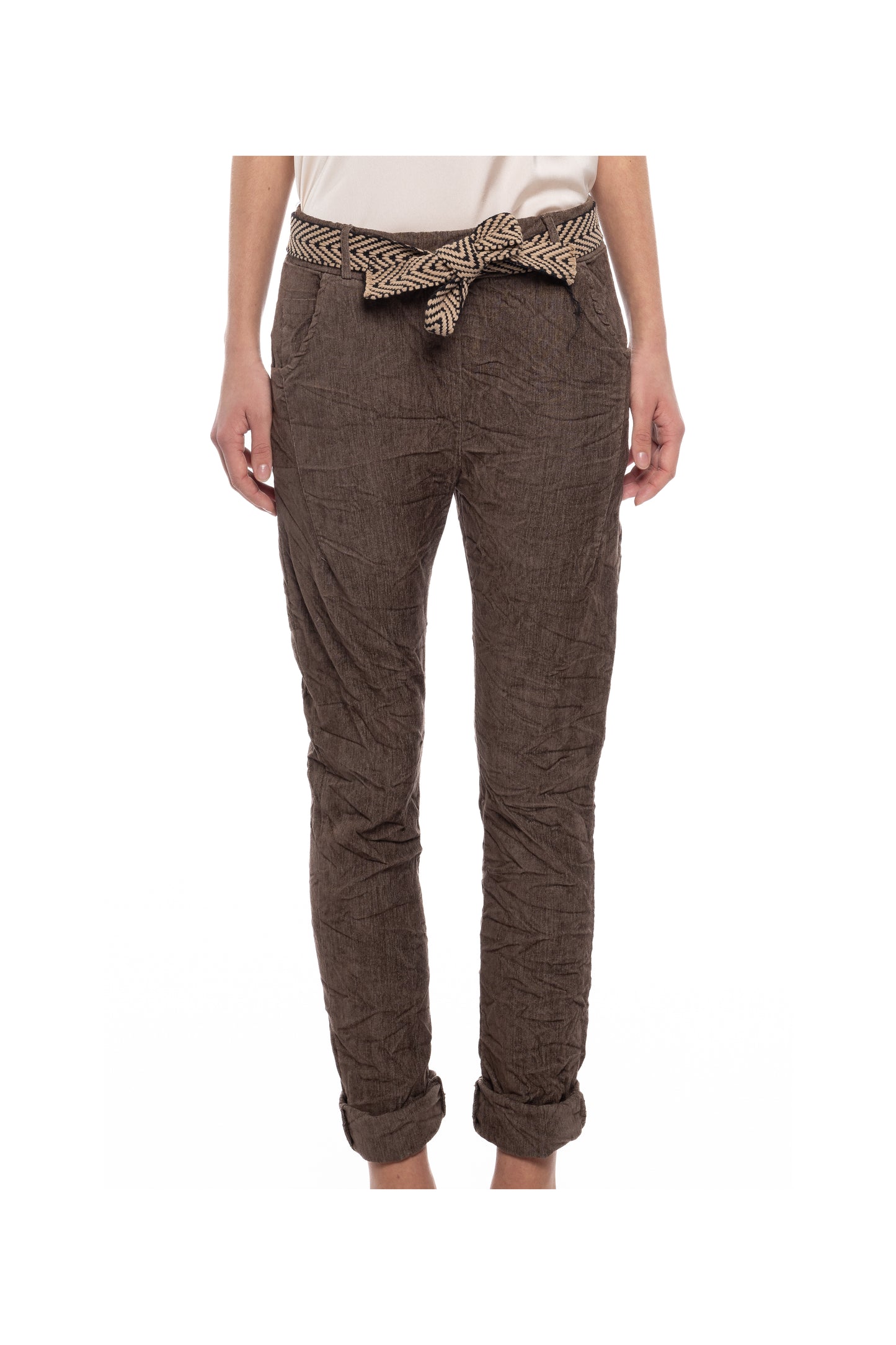 CRINKLE FINE CORD PANT