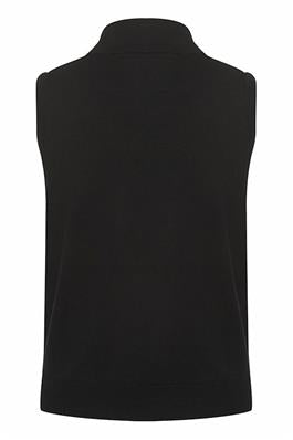 SLEEVELESS MOCKNECK SWEATER