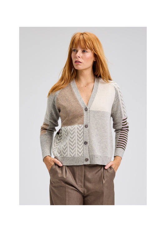 PATCHWORK CARDIGAN