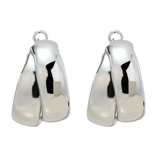 CHUNKY DOUBLE HOOP EARRING