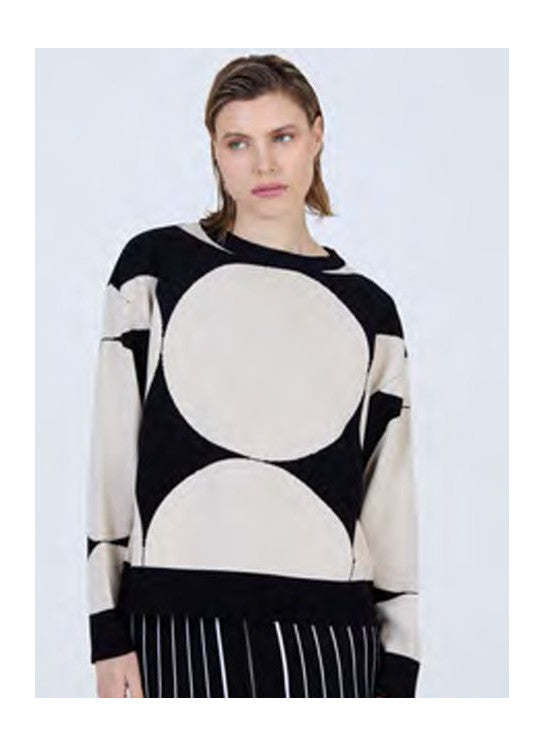 JACQUARD CIRCLES  SWEATER