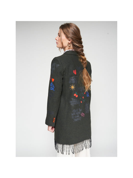 GRAFFITI LONG BLAZER