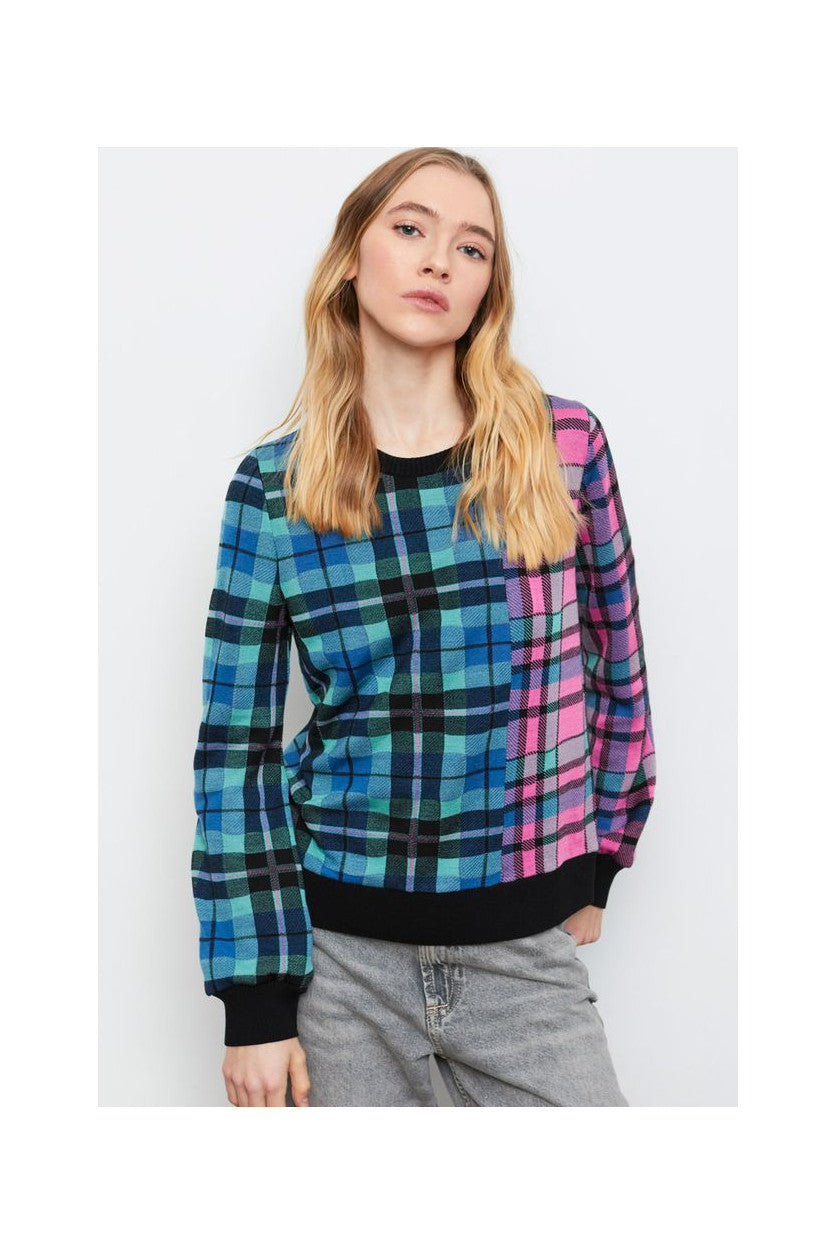 PLAID PULLOVER SWEATER