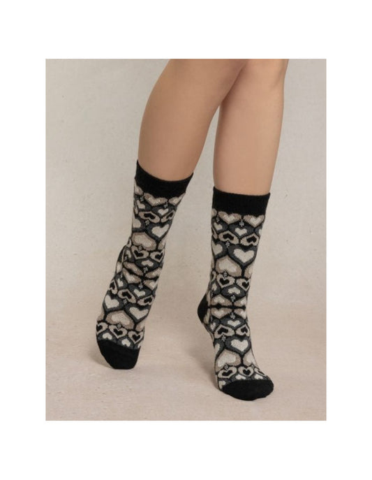 HEART CASHMERE SOCK