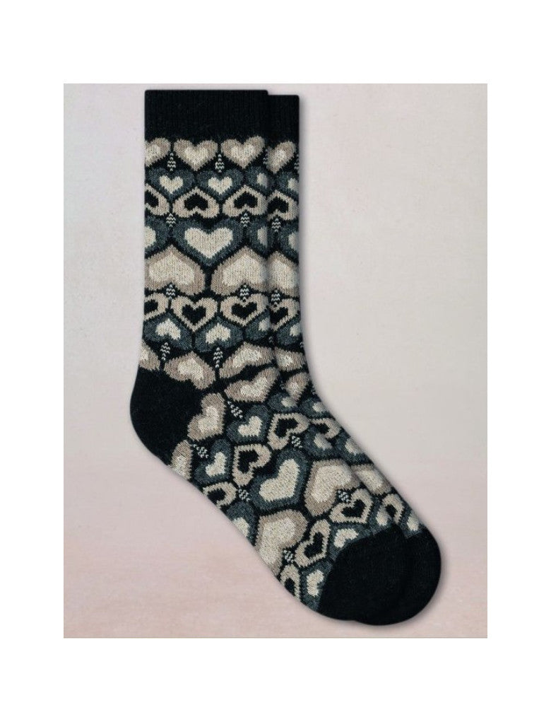 HEART CASHMERE SOCK