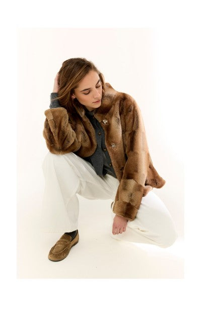 FAUX FUR MINK JACKET
