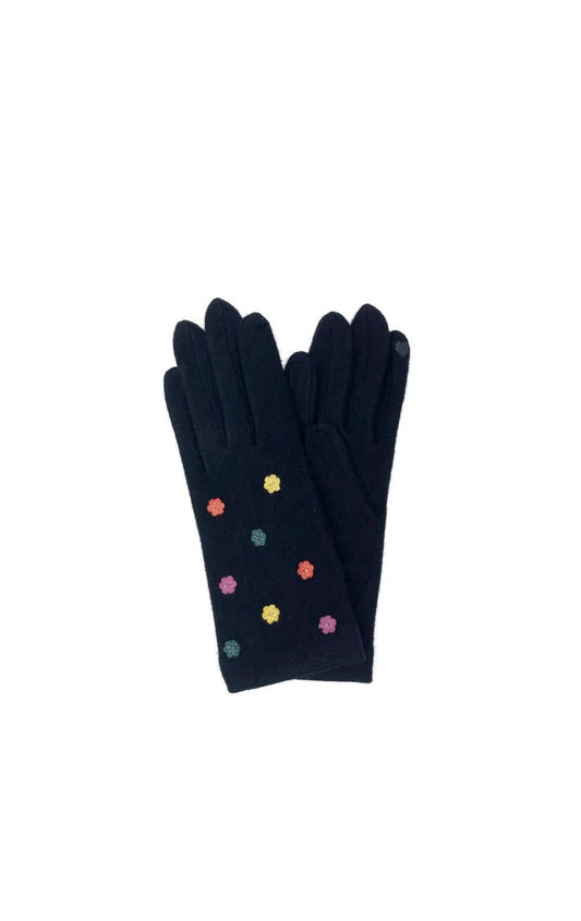 FLORAL APPLIQUE GLOVE