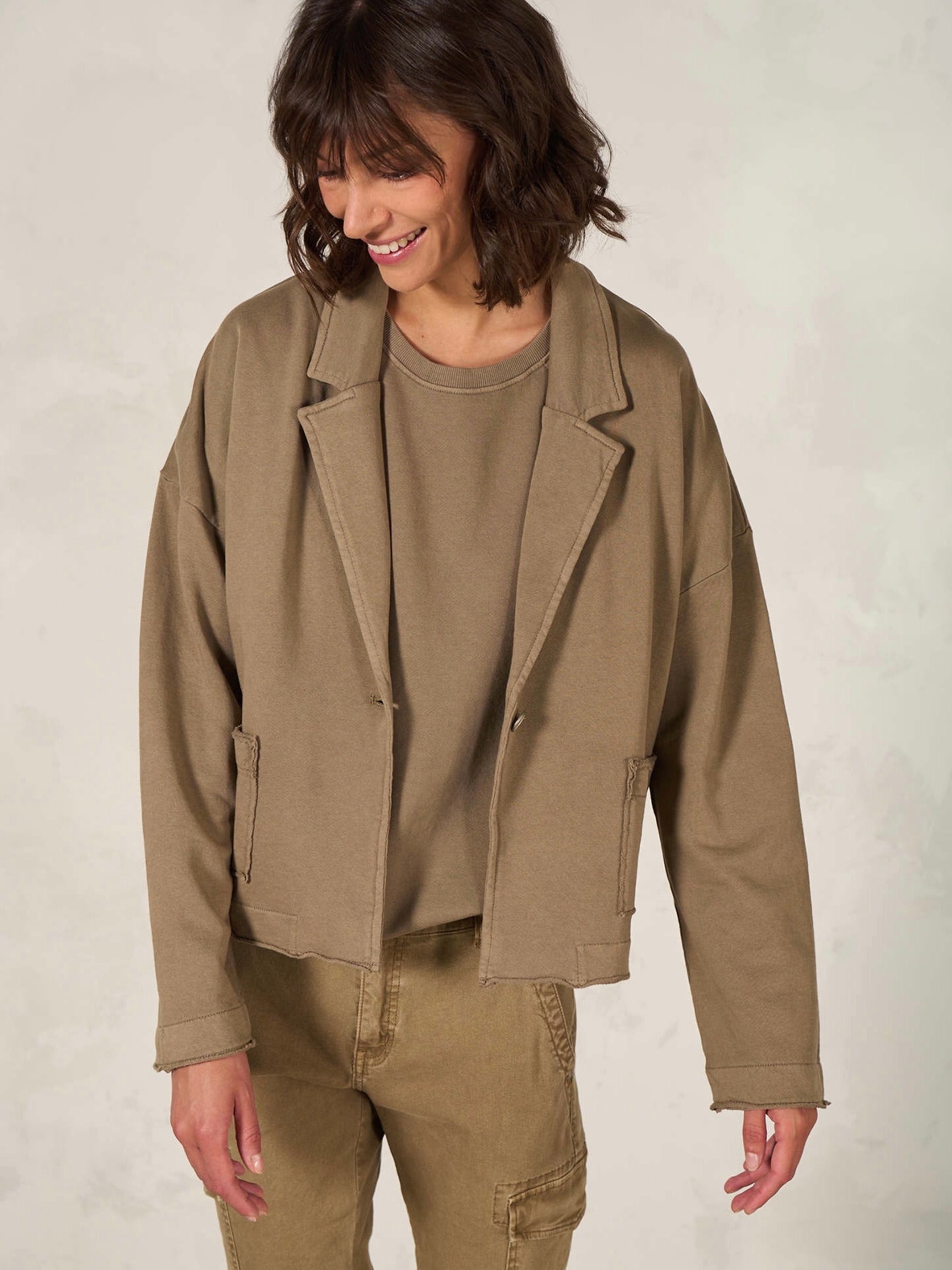 JERSEY JACKET ORGANIC COTTON NILE