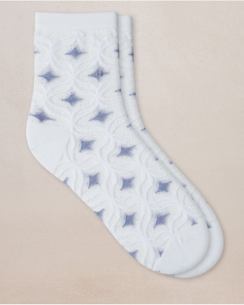 SHEER GEO PATTERN SOCKS