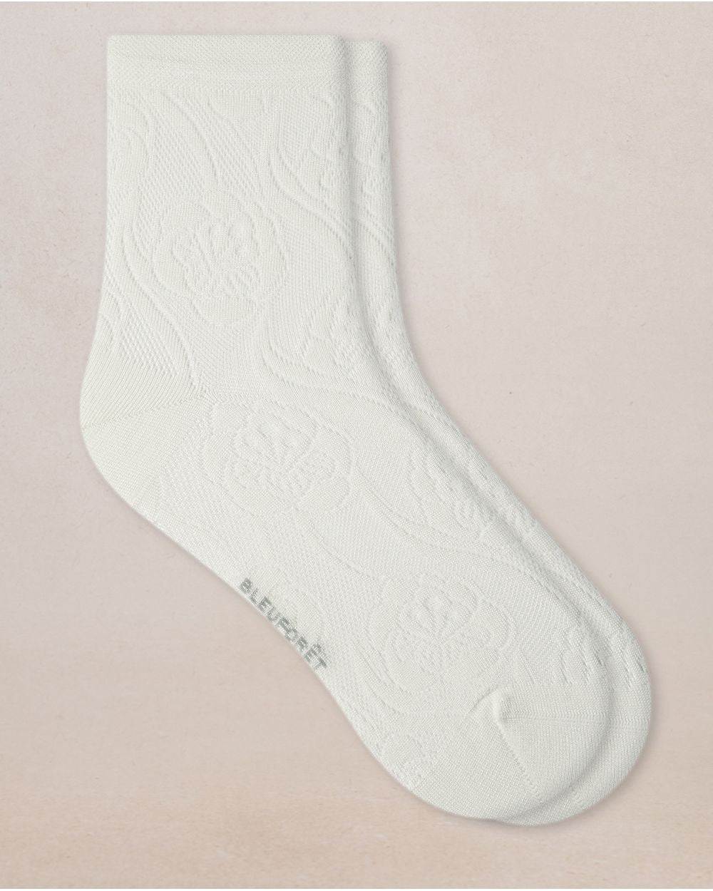 LACY SILK FLOWER ANKLE SOCKS