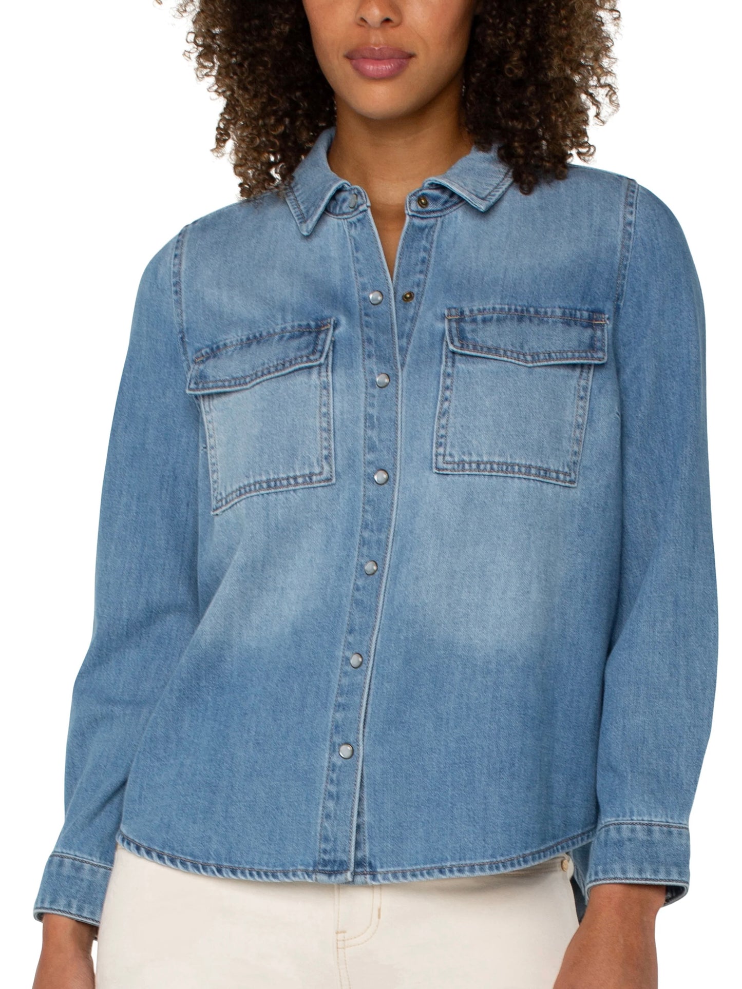 JEAN 2 POCKETS SHIRT