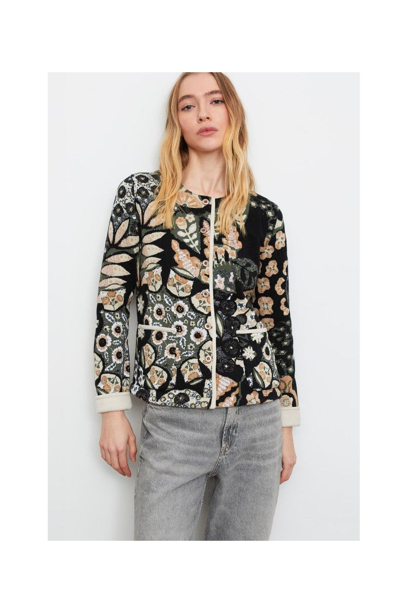 LEAF CARDIGAN SWEATER