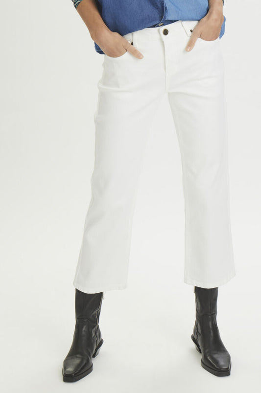 Monja High Waist Cropped Denim Pant CULTURE