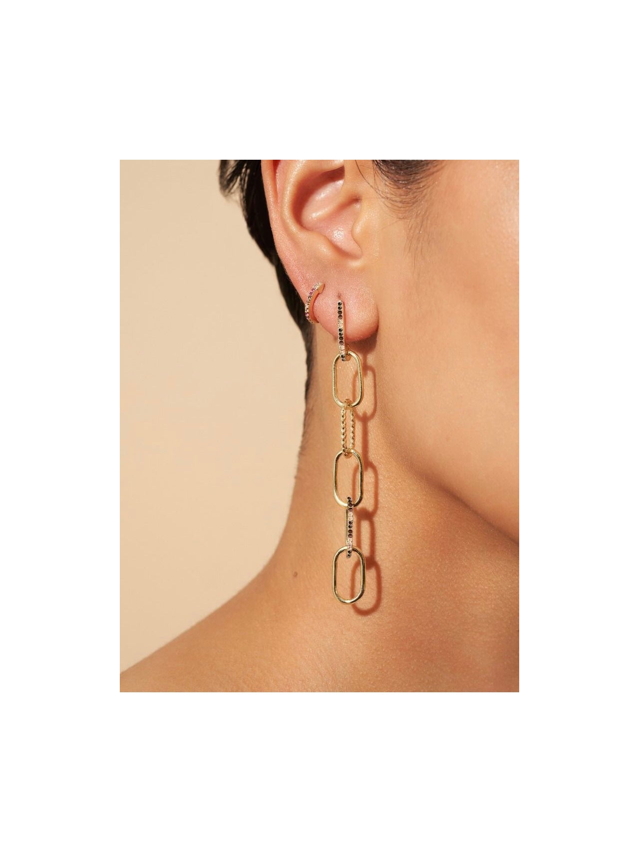 RHEYA DROP CHAIN EARRINGS BE MAAD