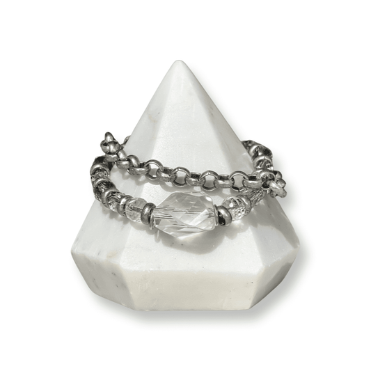 Double Strand Chain Crystal Bracelet KARLEY SMITH