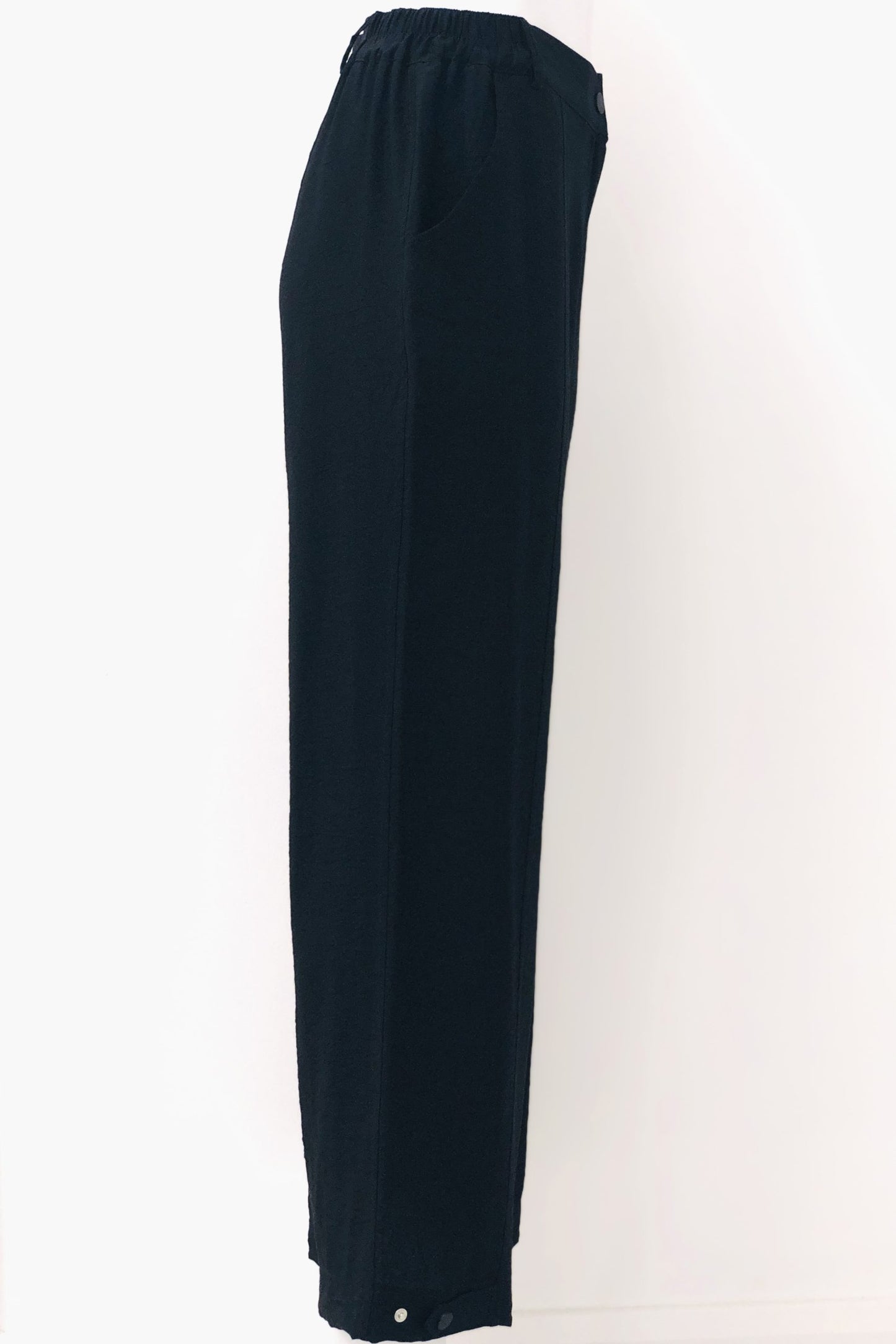 ZIPPER FRONT SIDE ELASTIC PANT